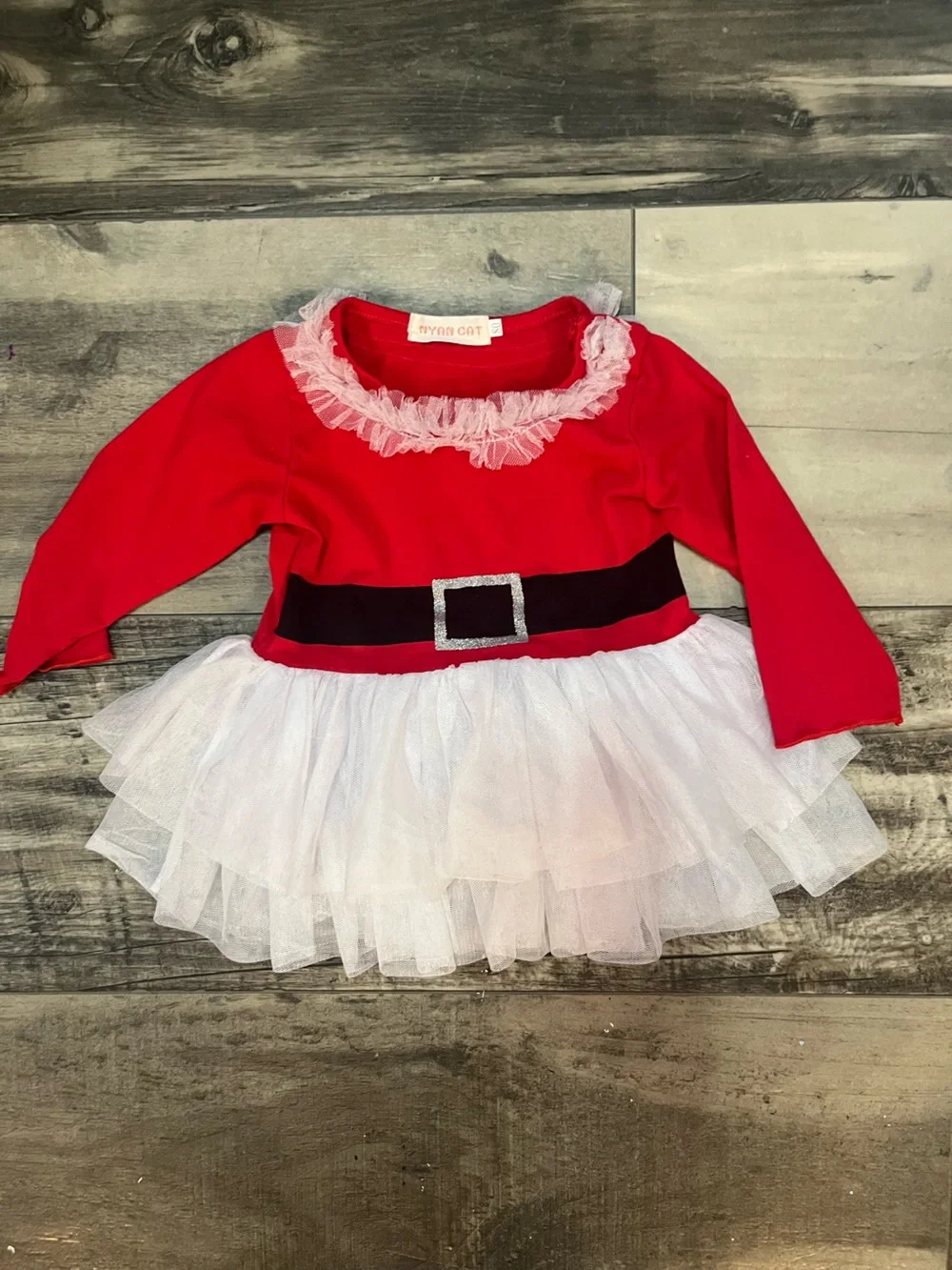 Baby Girl Santa Christmas Tutu Dress Size 9-12 months
